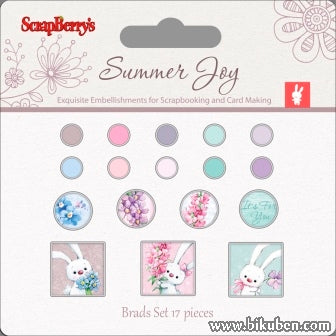 Scrapberry's - Set of Brads - Summer  Joy 2