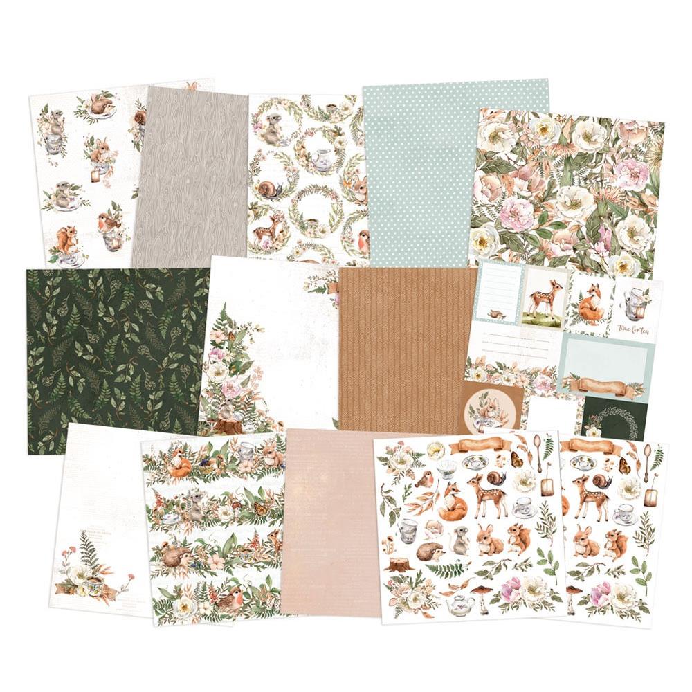 P13 - Forest tea party - Paper Pad - 12 x 12"