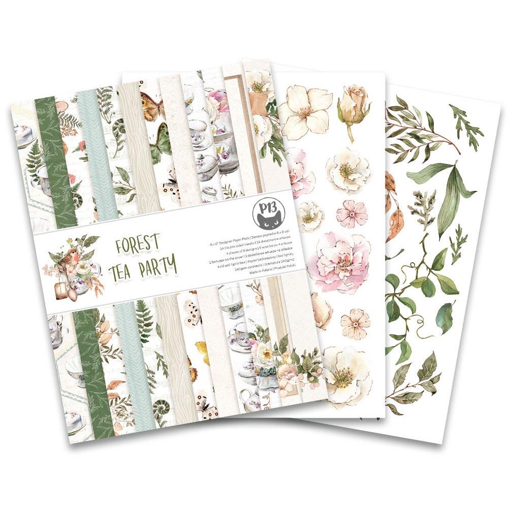 P13 - Forest tea party - Paper Pad 6 x 8"