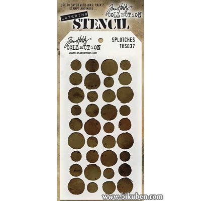 Tim Holtz - Stencil - Splotches