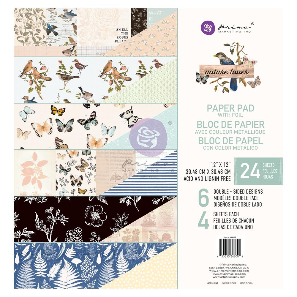 Prima - Nature Lover - Paper Pad  12 x 12"