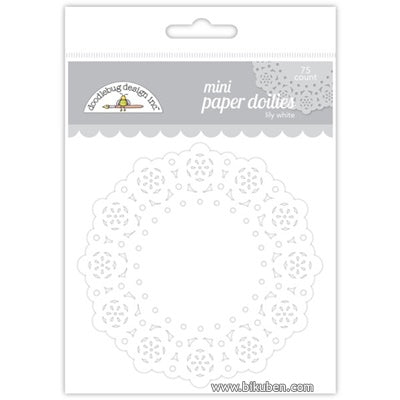 Doodlebug - Mini Paper Doilies - Lily White