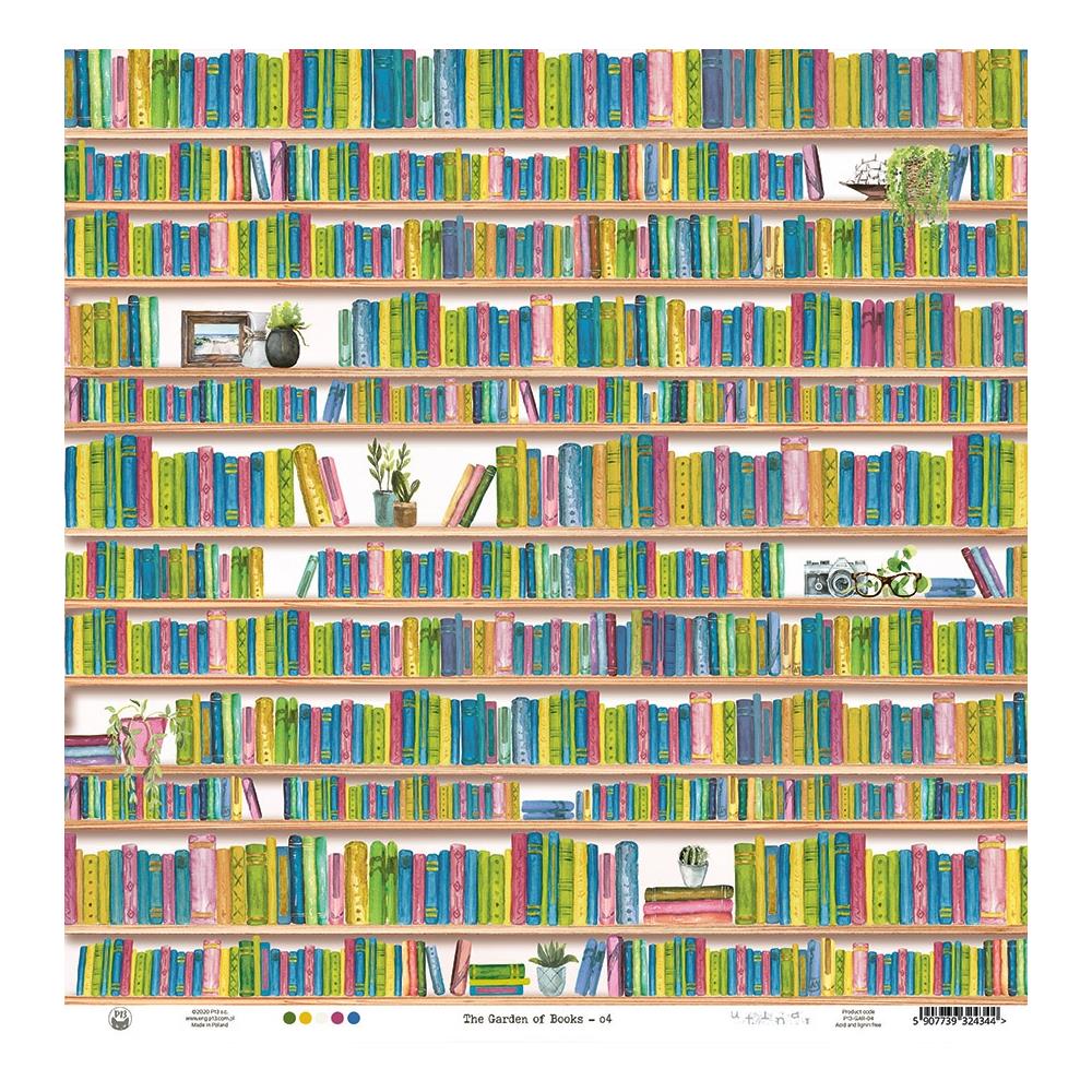 P13 - Garden of books - #04 - 12 x 12"