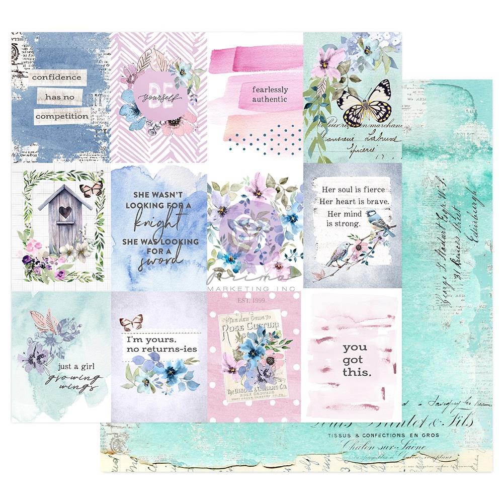 Prima - Watercolor Floral - Dreamy Florals  - 12 x 12"