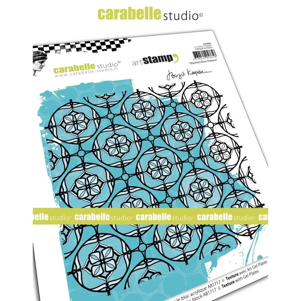 Carabelle - Cling Stamps - Stained glass pattern