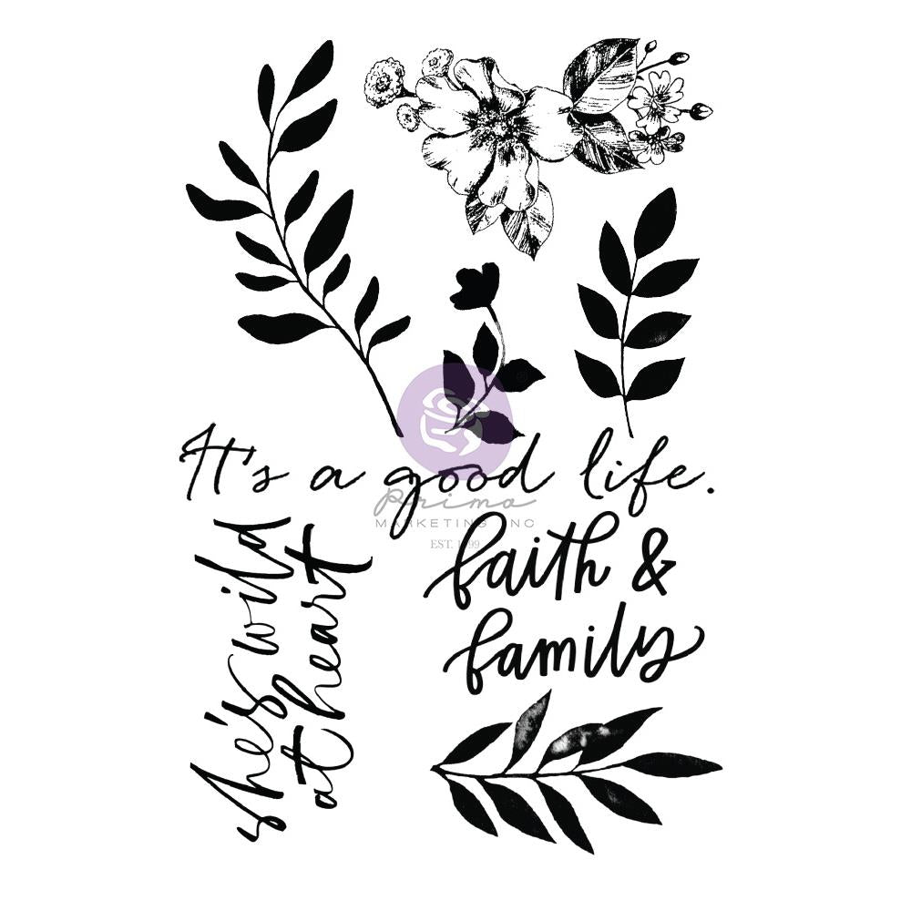 Prima - Watercolor Floral -  Clear Stamp