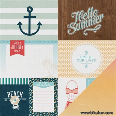 Pink Paislee - Solstice - Delray 12x12"