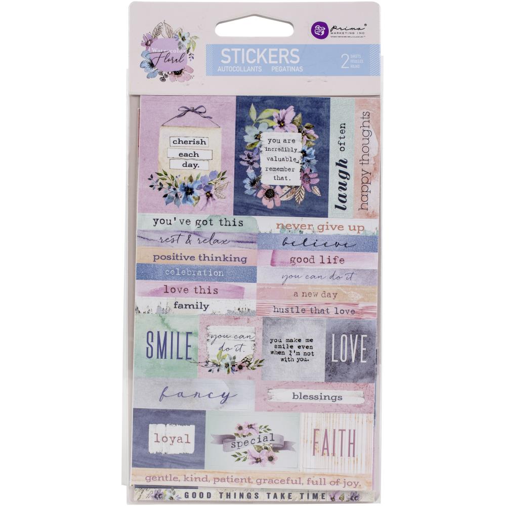 Prima - Watercolor Floral - Floral Stickers