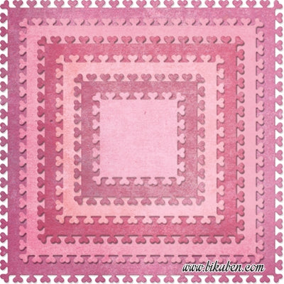Cheery Lynn - Heart Edge Squares Dies