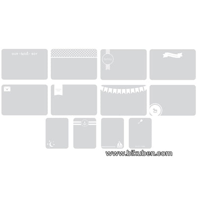 American Crafts - Project Life - Embossed Photo Overlay - Baby Boy
