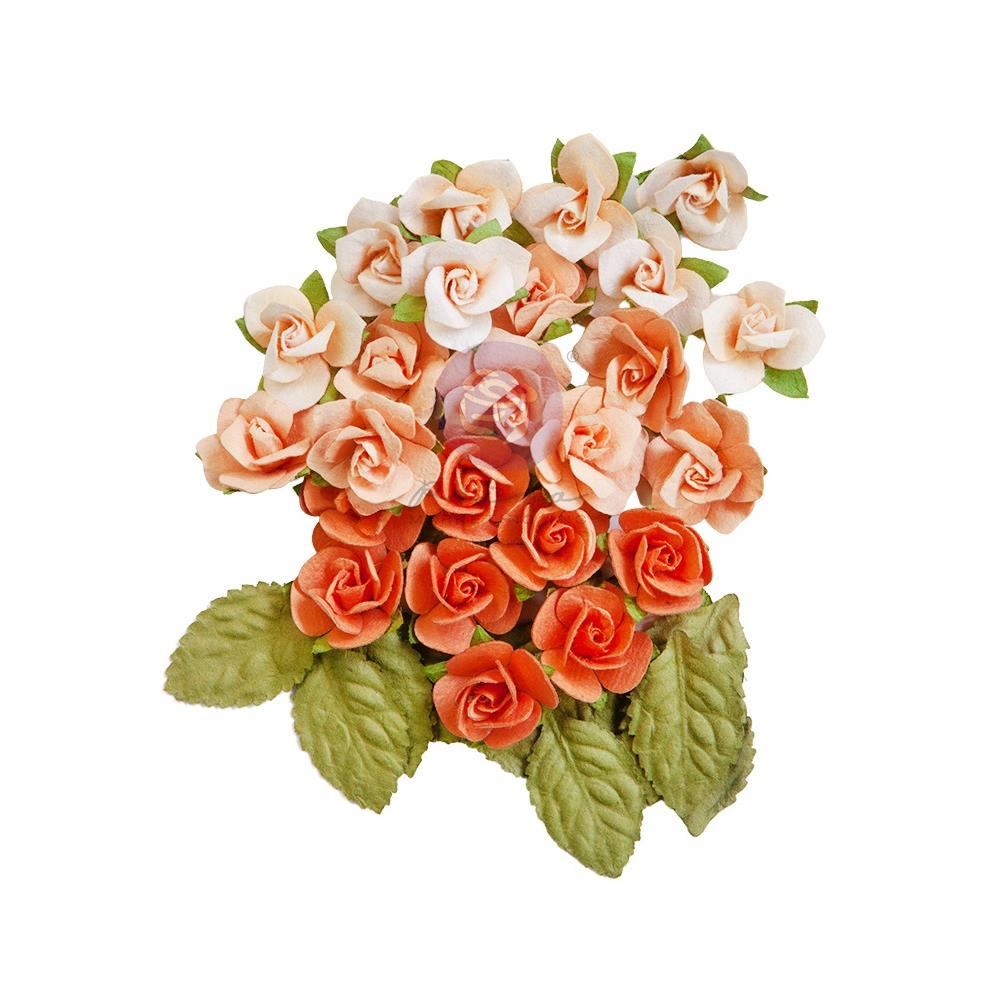 Prima - Peach Tea - Paper Flowers - Sweet Peaches