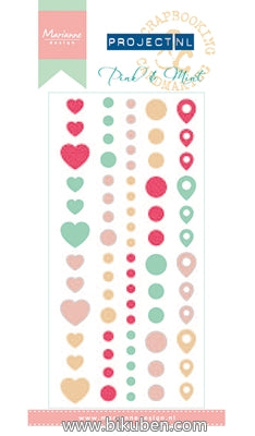 Marianne Design - Enamel Stickers - Pink & Mint