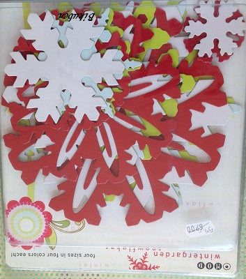 Autumn Leaves: Die-cut snowflakes - wintergarden