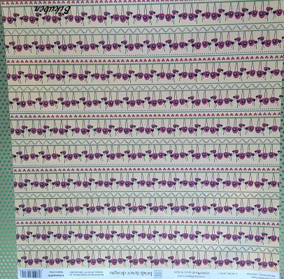 Heidi Grace: Shimmer Glitter paper - We are Family/Lady Bugs 12x12"