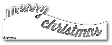 Memory Box: Curved Merry Christmas