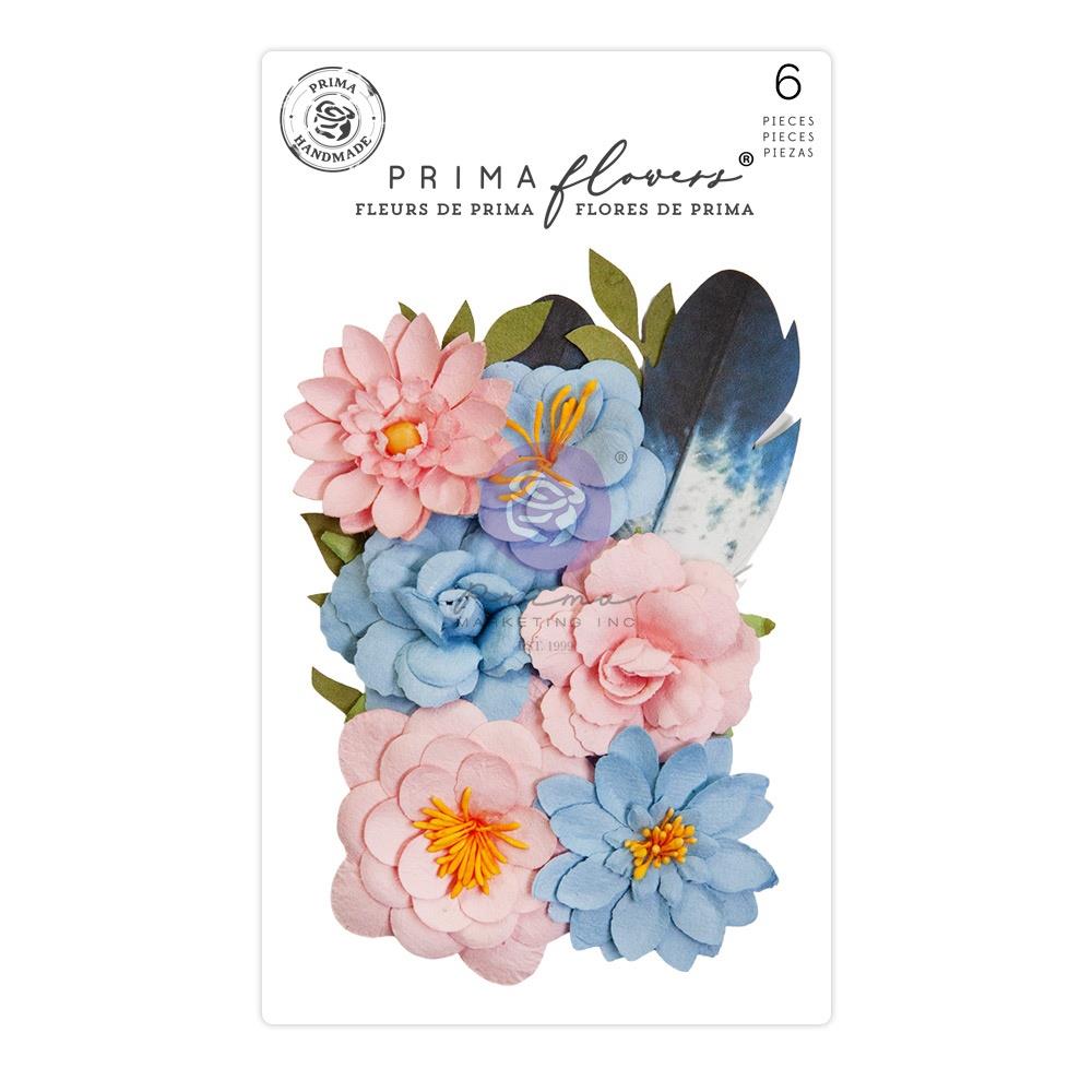 Prima - Spring Abstract - Mulberry Paper Flowers - Painted Notes