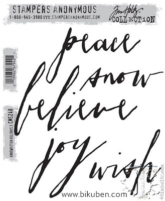 Tim Holtz Collection - Handwritten Holidays 3 - Stamps