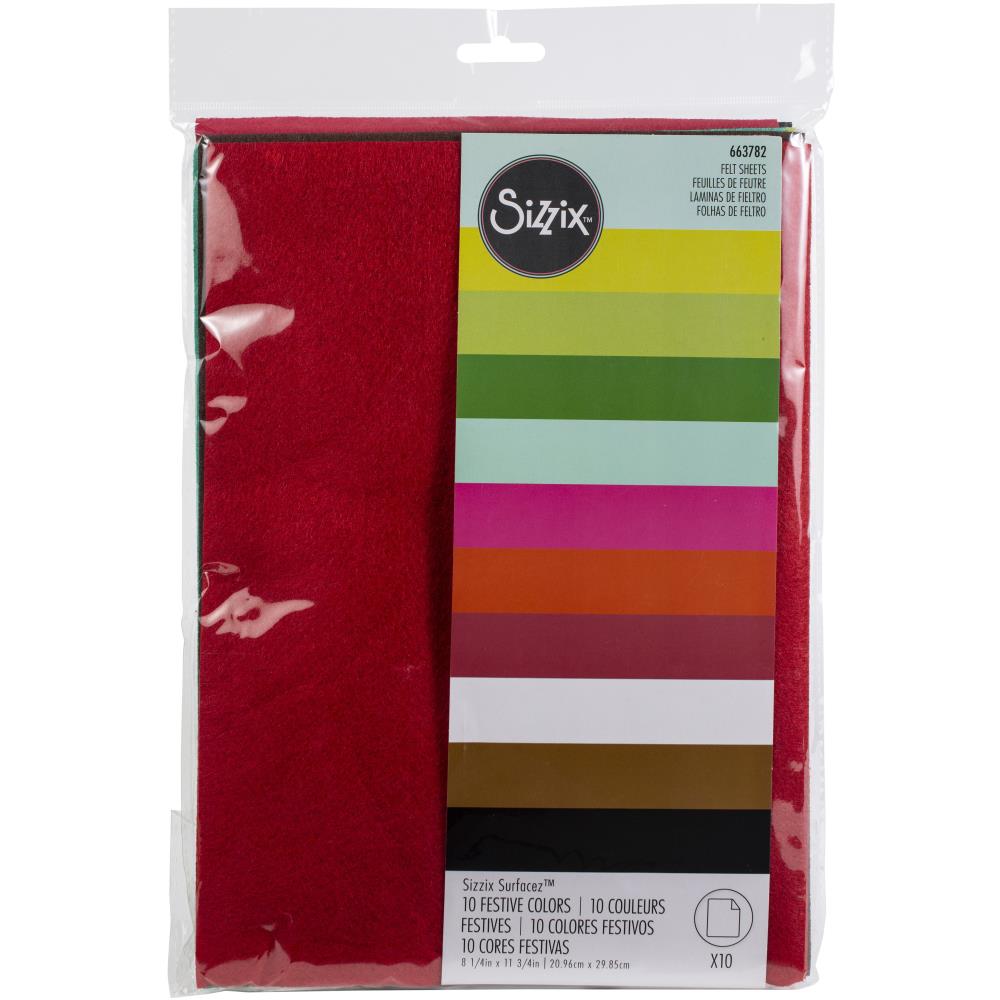 Sizzix - Felt Sheets  - Festive Colors