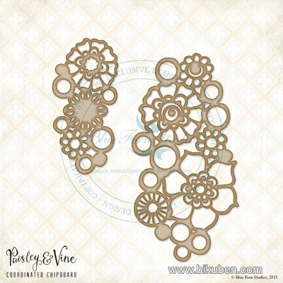 Blue Fern Studios - Chipboard - Paisley & Vine Medley