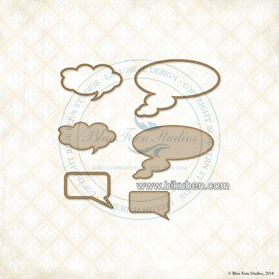 Blue Fern Studios - Chipboard - Word Bubbles