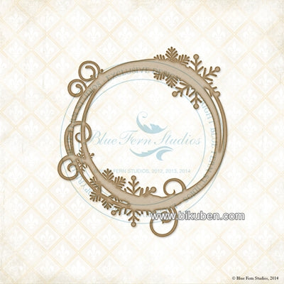 Blue Fern Studios - Chipboard - Snowflake Frame