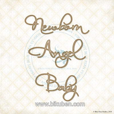 Blue Fern Studios - Chipboard - Baby Words