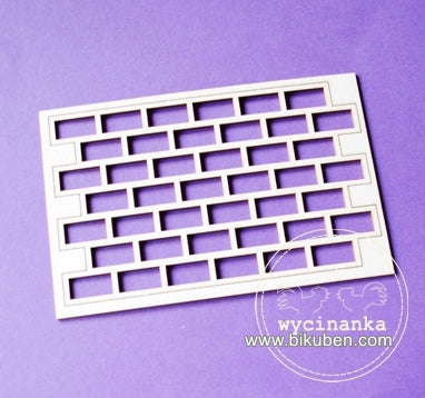 Wycinanka - Chipboard - Funky! - Brick Background