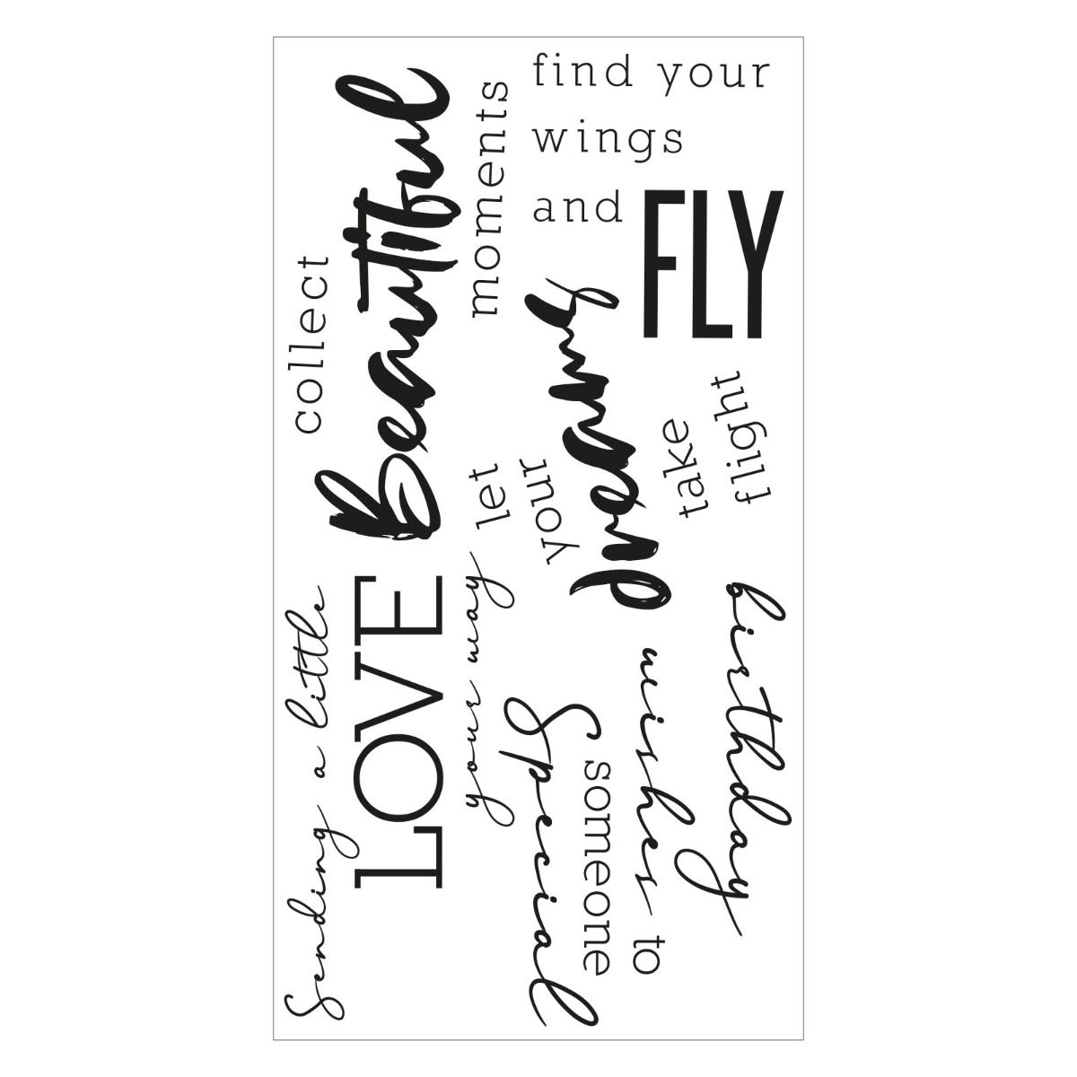 Sizzix - Pete Huges - Clear Stamp - Sunnyside 3