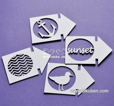 Wycinanka - Chipboard - Summer at the Seaside - Arrows