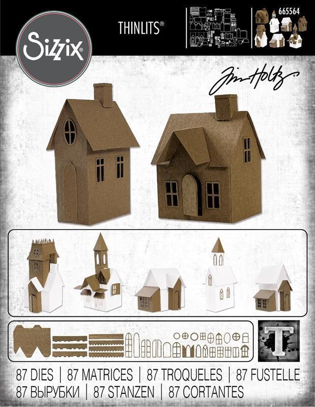 Sizzix - Tim Holtz Alterations - Thinlits - Village Collection