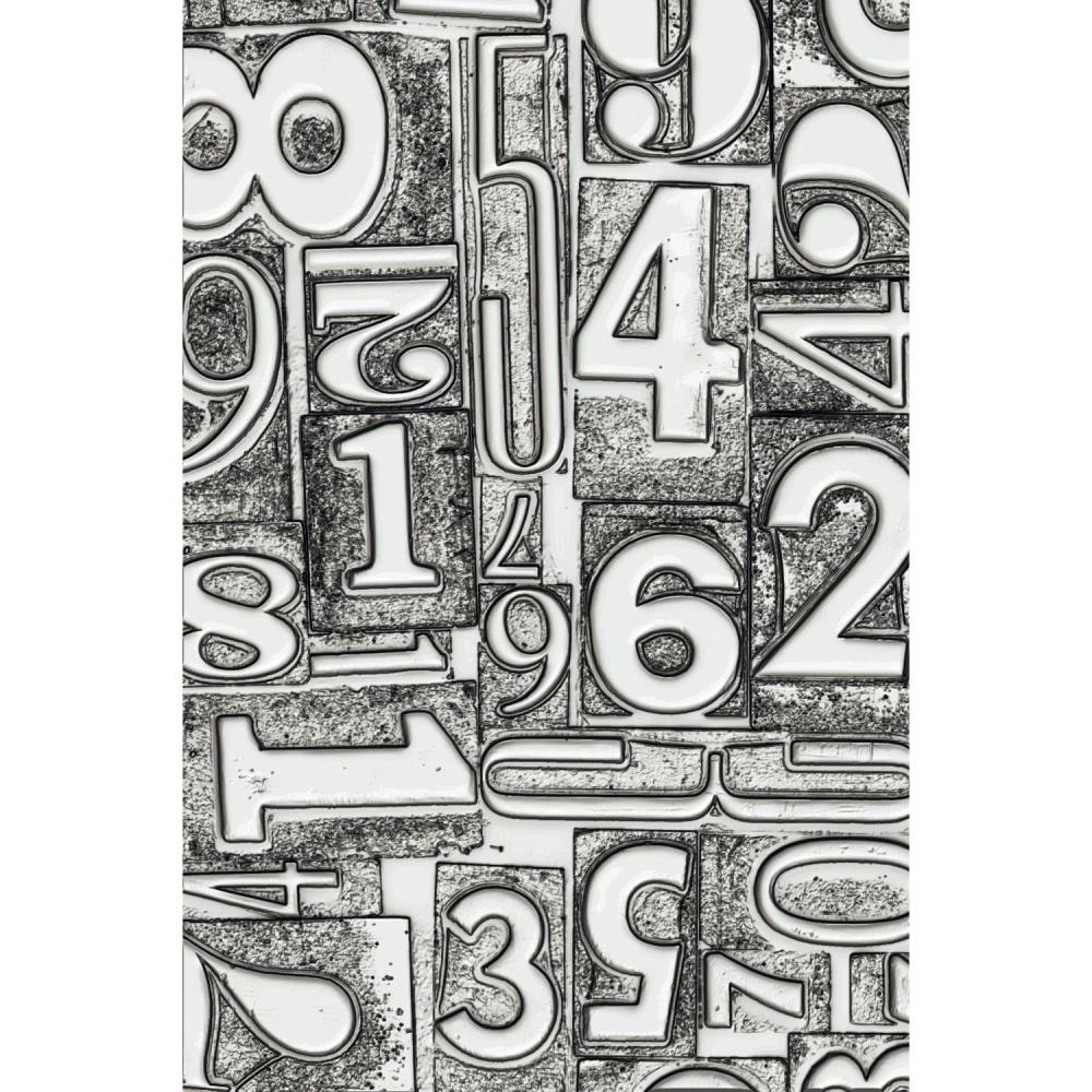 Tim Holtz Alterations - Texture Fades Embossing Folder - 3D - Numbered