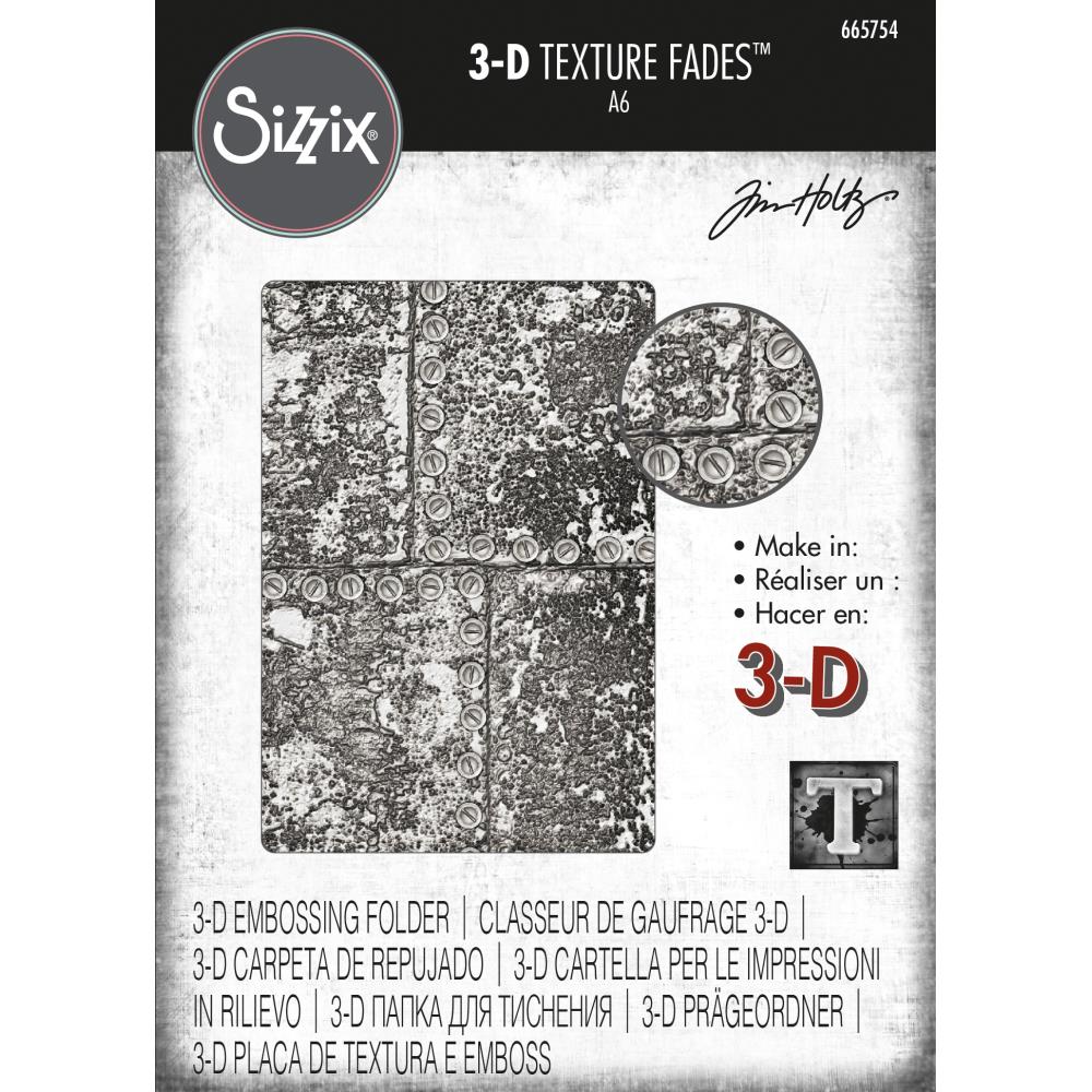 Tim Holtz Alterations - Texture Fades Embossing Folder - 3D - Industrious