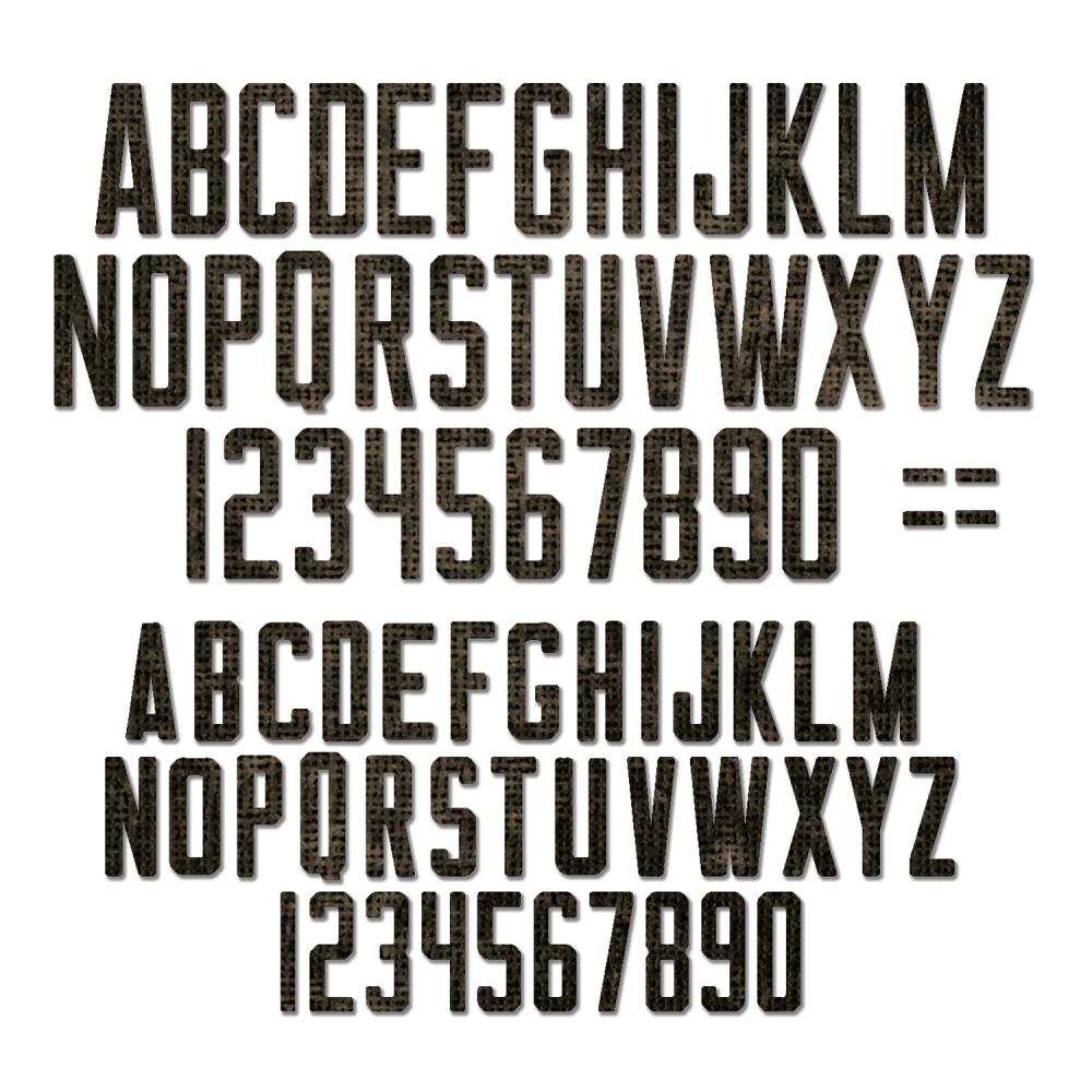 Tim Holtz Alterations - Thinlits - Alphanumeric Theory