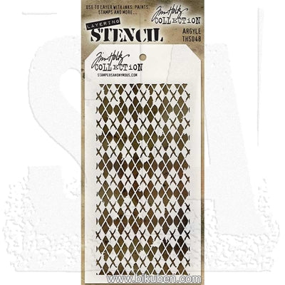 Tim Holtz - Stencil - Argyle