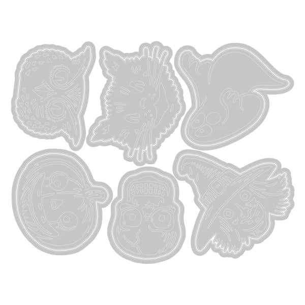 Sizzix - Tim Holtz - Thinlits - Retro Halloween