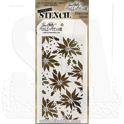Tim Holtz - Stencil - Poinsettia