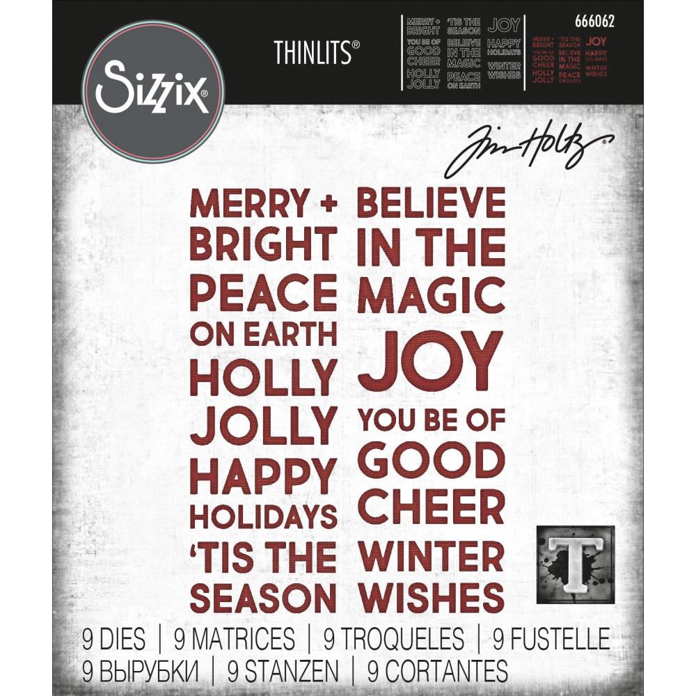 Sizzix - Tim Holtz  - Thinlits - Bold Text