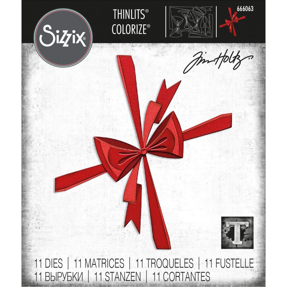Sizzix - Tim Holtz  - Thinlits - Colorize - Bowtied