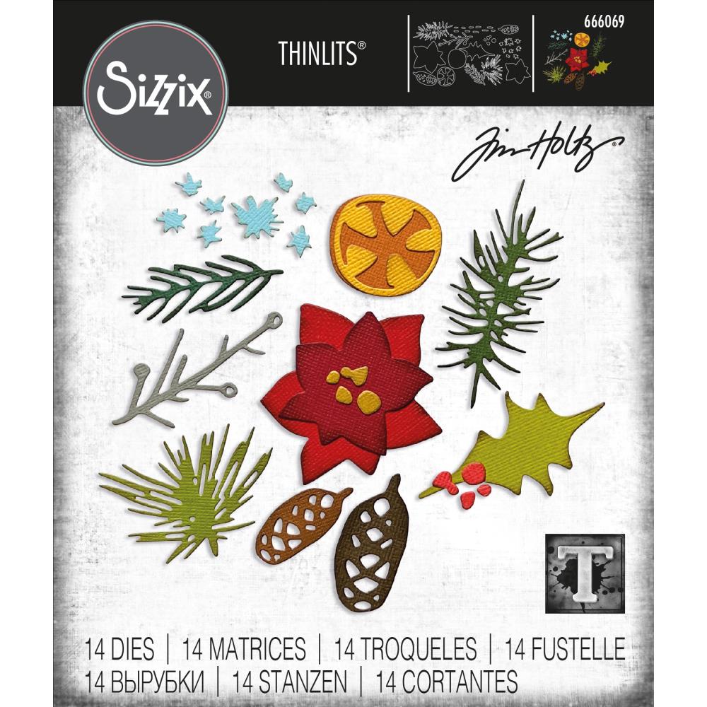Sizzix - Tim Holtz  - Thinlits - Modern Festive