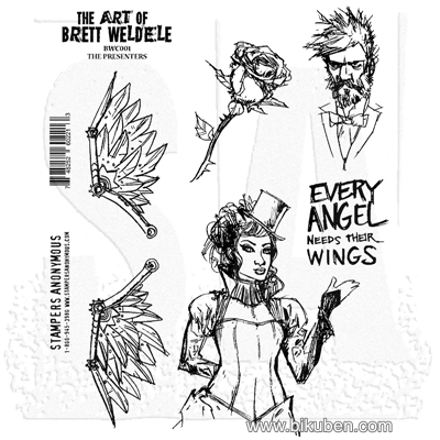 Brett Weldele Collection - Cling Stamp - The Presenters - Ladies