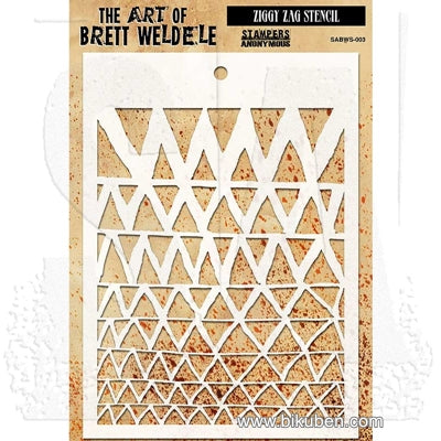 Brett Weldele Collection - Stencils - Ziggy Zag