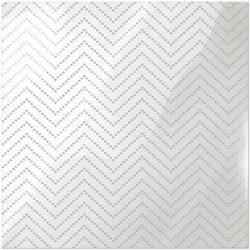 WRMK: CP Acetate Sheet - Chevron Dot w/Silver Foil   12 x 12"