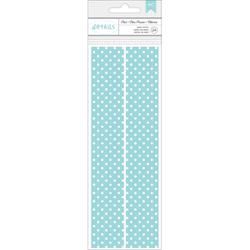 American Craft - Paper Straws - Pool Dot - Light Blue