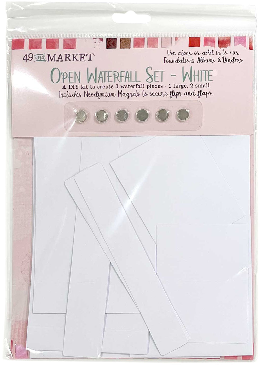 49 and Market -Foundation - Open waterfall set - White