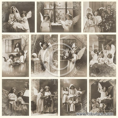 Pion Design - From Grandmas Attic - Christmas Blessings 12 x 12"