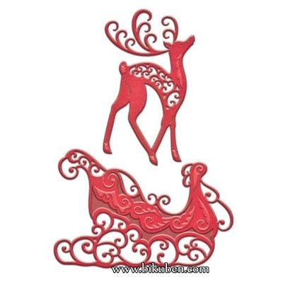 Spelbinders - Shapeabilities - Reindeer & Sleigh Dies