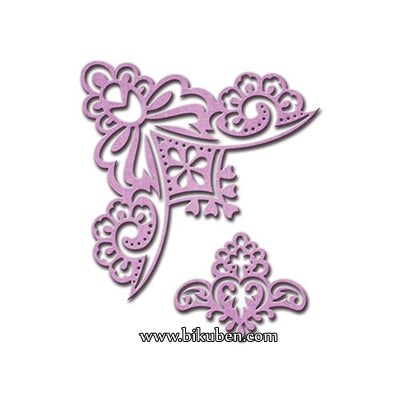 Spellbinder - D-Lites - Victorian Bow Corner Dies