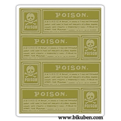 Sizzix - Tim Holtz Alterations - Poison Labels - Embossing Folders