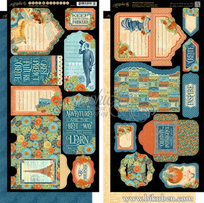 Graphic45 - World's Fair - Tags & Pockets