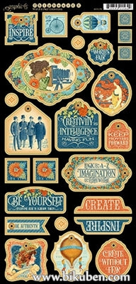 Graphic45 - World's Fair - Decorative Chipboard